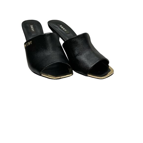 DKNY Bronx Black Gold Dress Sandals Created for Macy's Size 8.5 - Picture 8 of 11